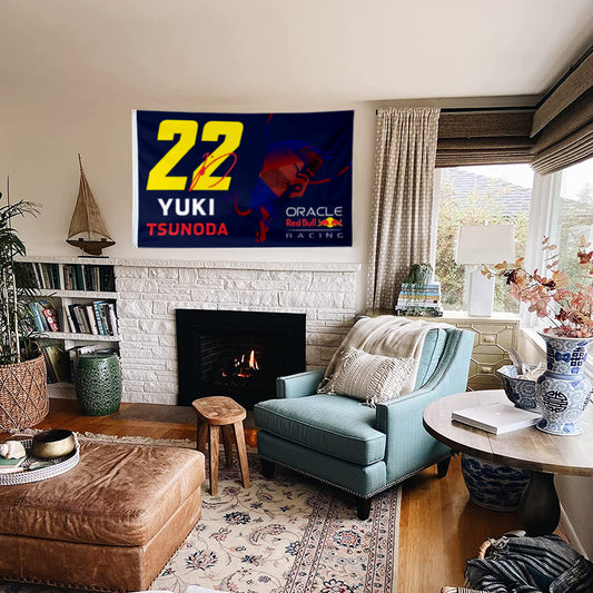 Fyon Yuki Tsunoda 22# Flag Racing Flags Banner