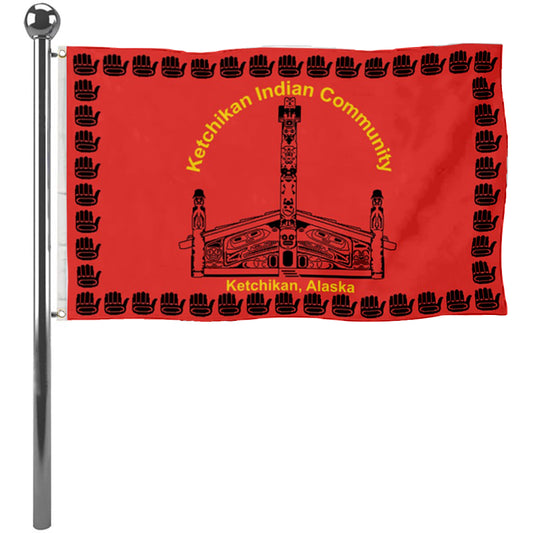 Fyon the Ketchikan Indian Community Flag Banner