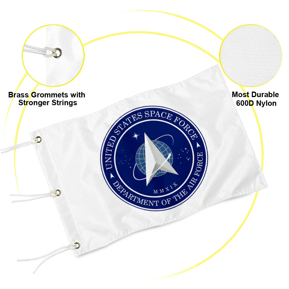 Fyon US Space Force Standard Golf Pin Flag Banner Grommet
