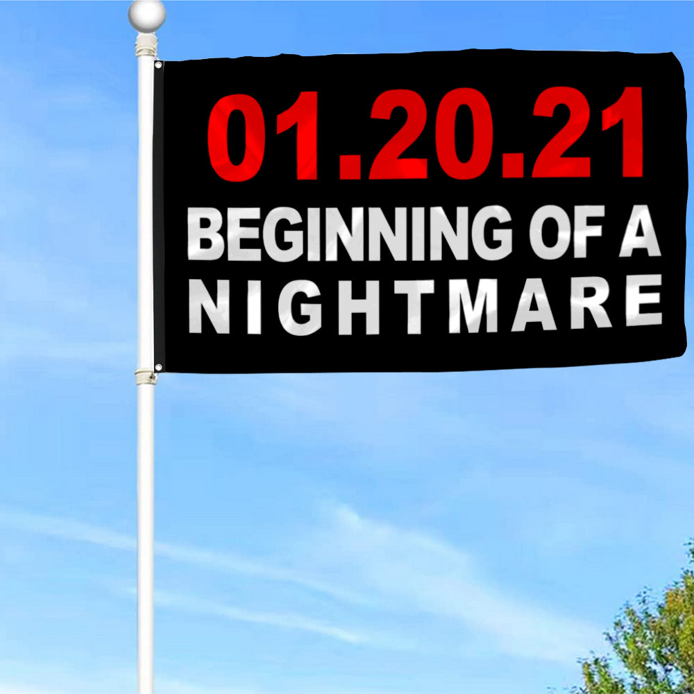 Fyon 01.20.21 Beginning of a Nightmare Flag Indoor and Outdoor Banner