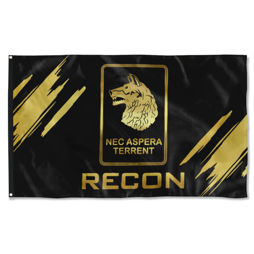 Fyon 1-27 Wolfhounds Gold Recon Flag Indoor and outdoor banner