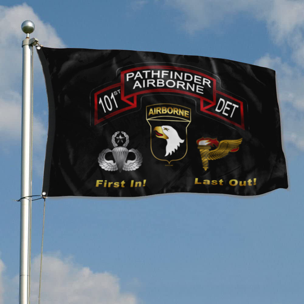 Fyon 101st Pathfinder DET Flag Indoor and outdoor banner