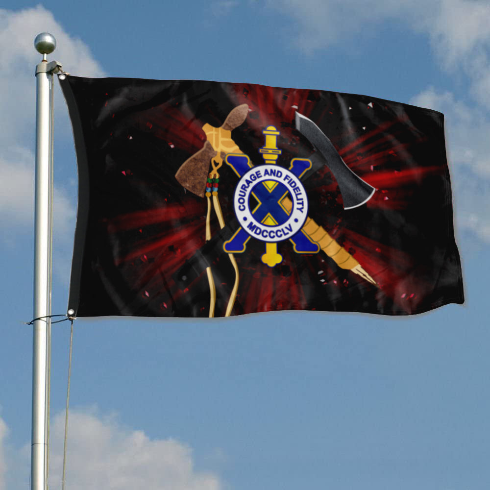 Fyon 10th Courage and Fidelity Mdccclv Infantry Regiment Flag Indoor and outdoor banner