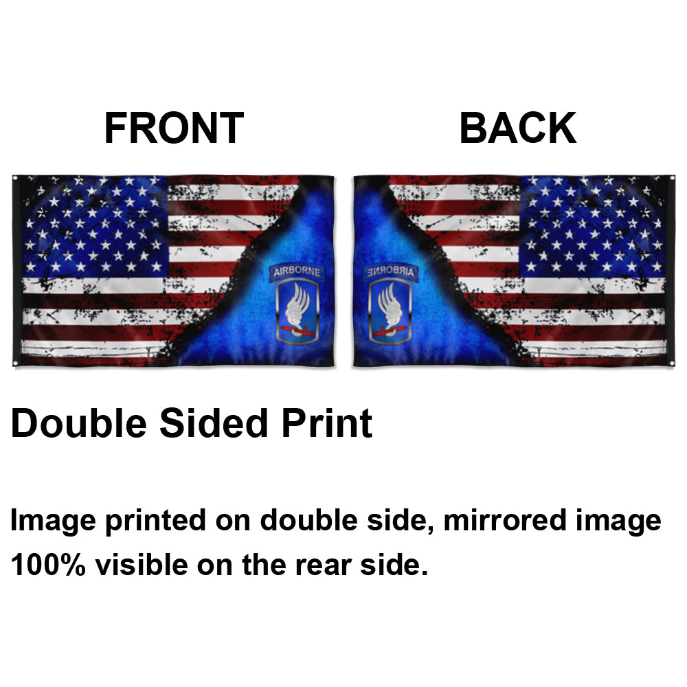 Fyon 173Rd Airborne Bct Stars And Stripes Flag Indoor and outdoor banner