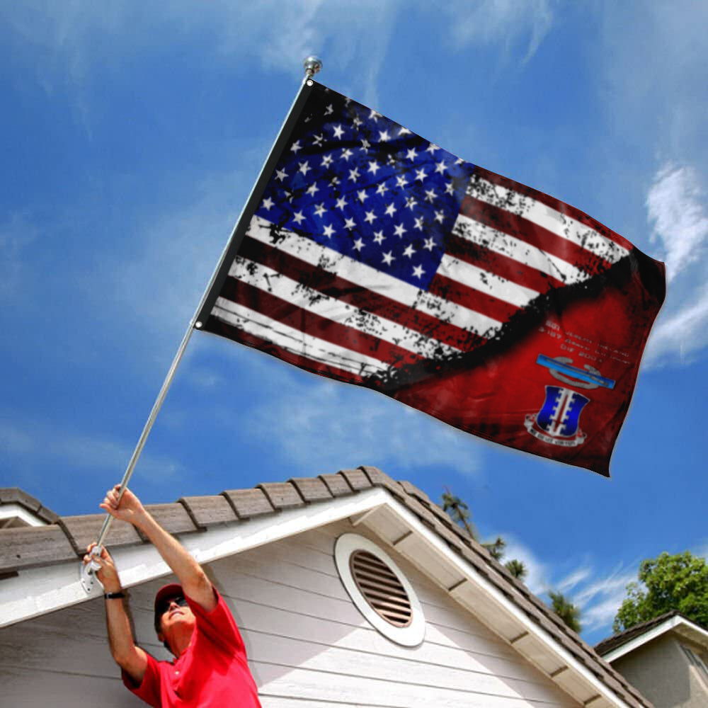 Fyon 187 CIB Star & Stripes Flag Indoor and outdoor banner