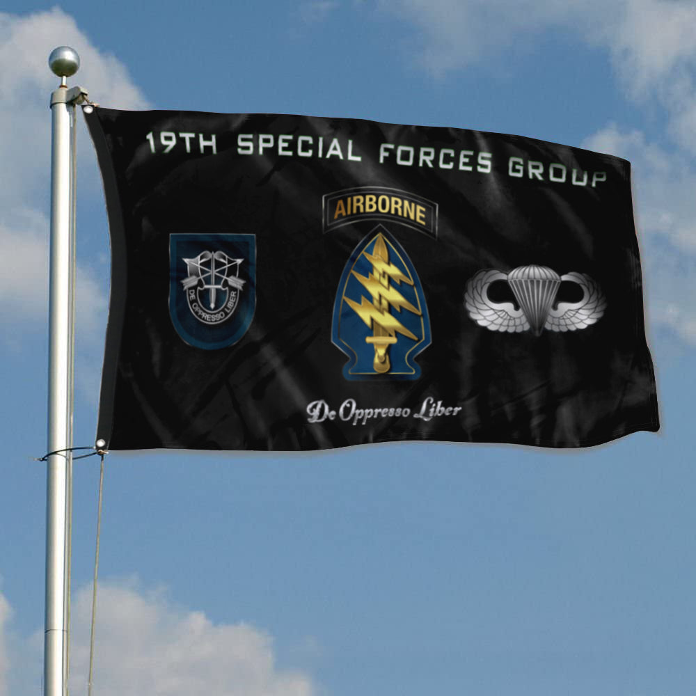 Fyon 19th SFG Airborne Flag Indoor and outdoor banner