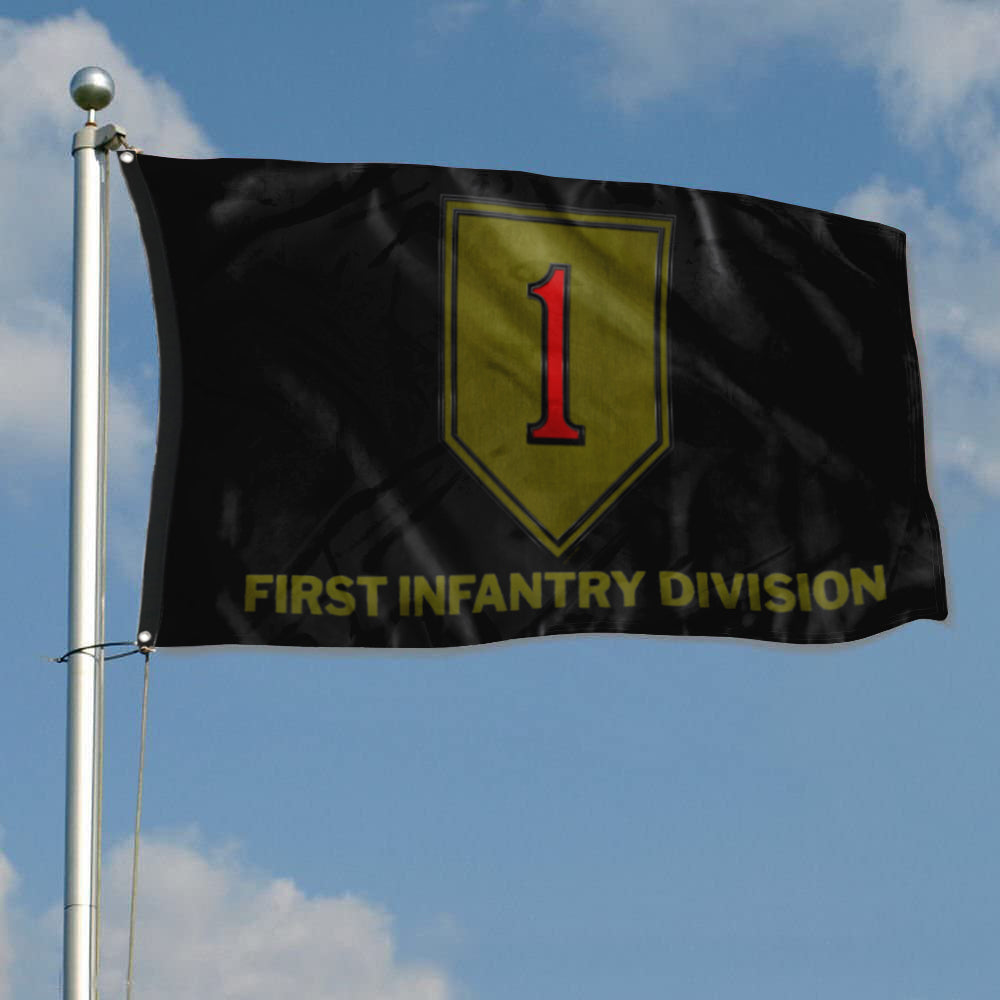 Fyon 1ST Infantry Division Black Flag Indoor and outdoor banner