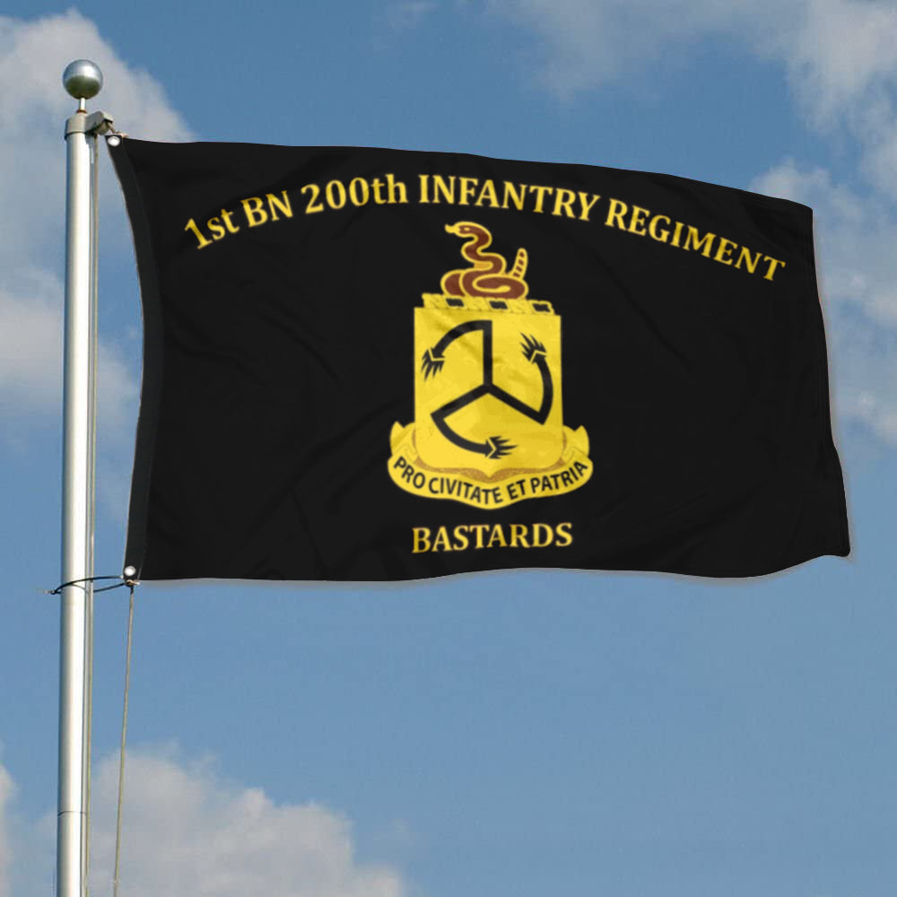 Fyon 1st BN 200th Infantry Regiment Flag Indoor and outdoor banner