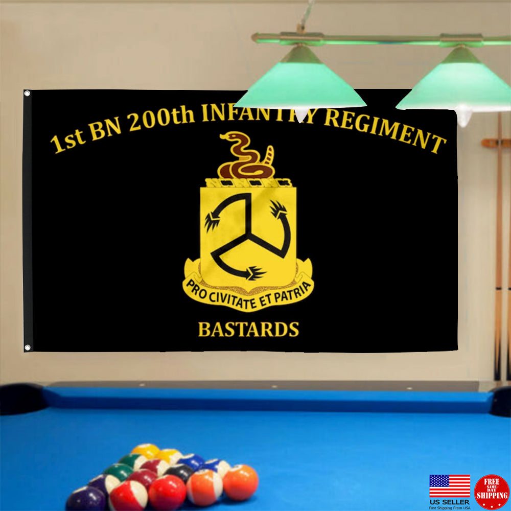 Fyon 1st BN 200th Infantry Regiment Flag Indoor and outdoor banner