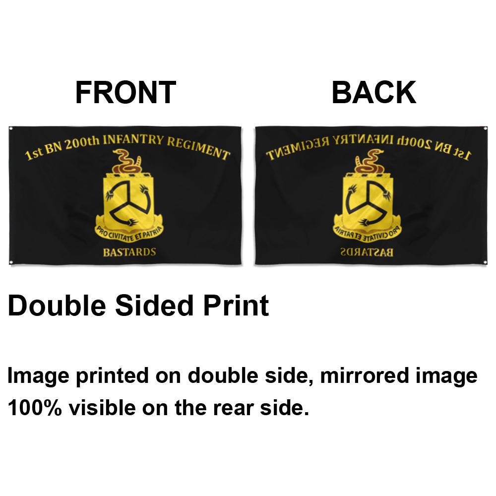 Fyon 1st BN 200th Infantry Regiment Flag Indoor and outdoor banner