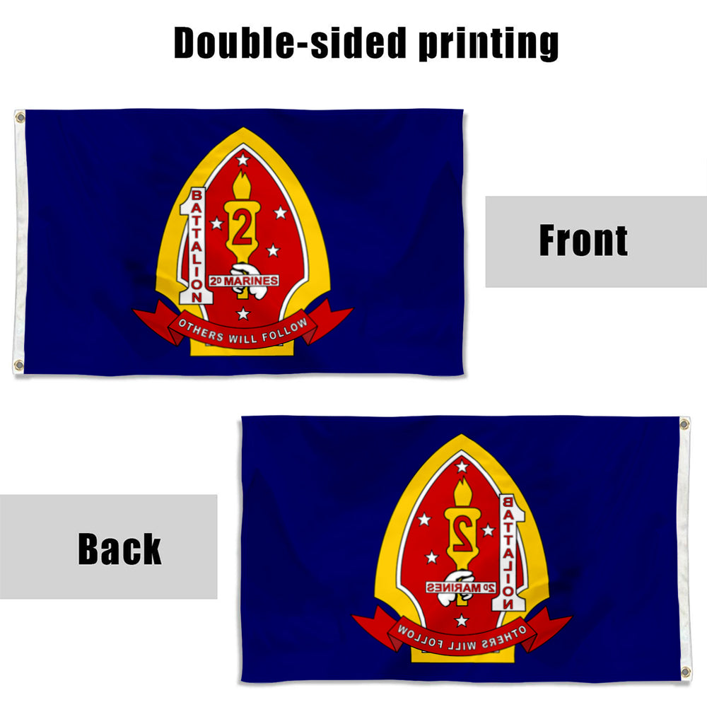 Fyon 1st Battalion 2nd Marine Regiment Flag Banner