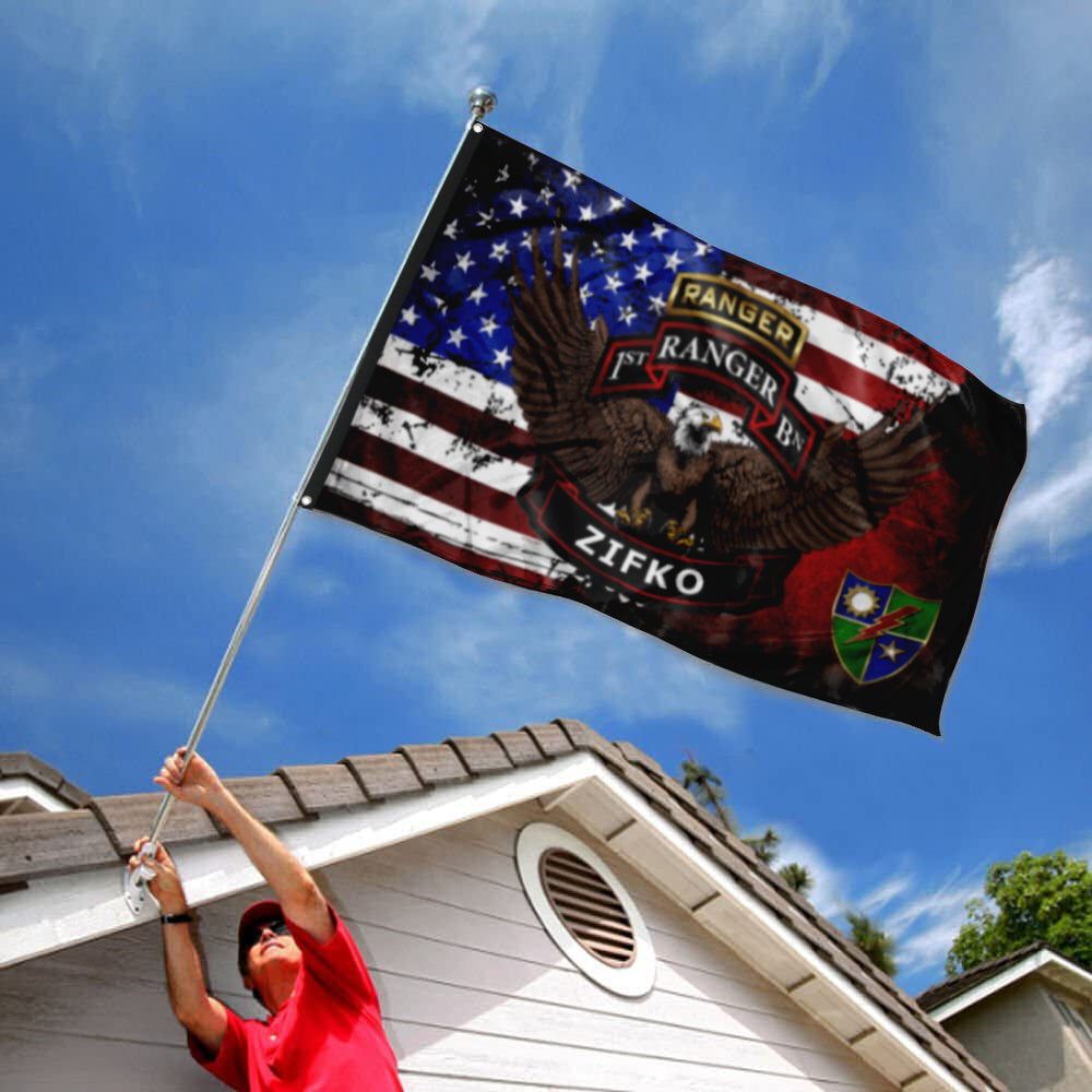 Fyon 1st Ranger Bn ZIFKO Flag Indoor and outdoor banner