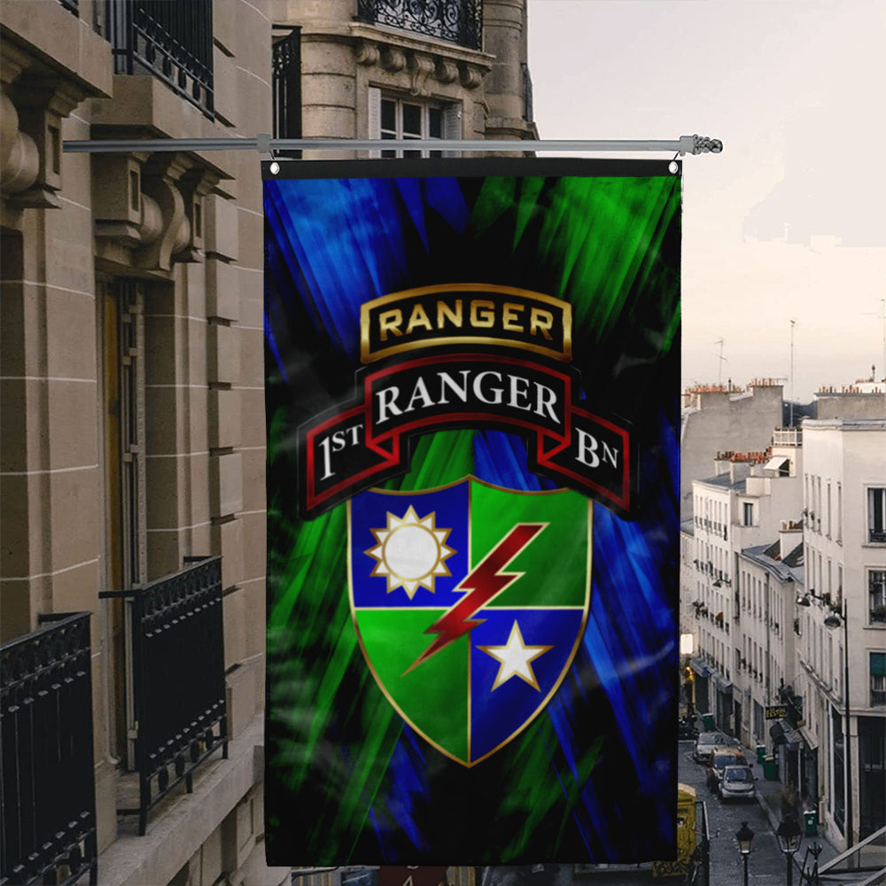 Fyon 1ST Tabbed Regimental Flag Indoor and outdoor banner