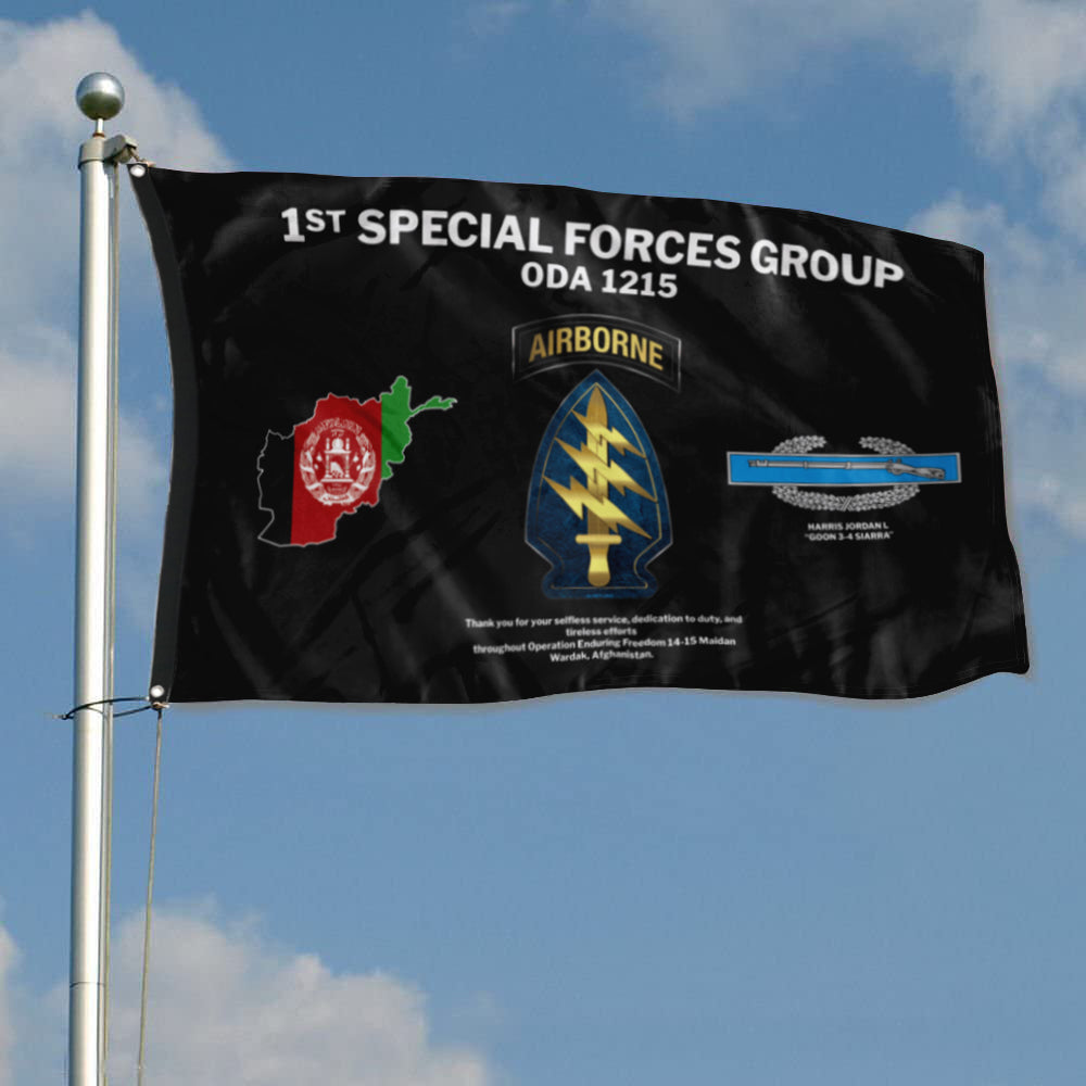 Fyon 1th SFG ODA 1215 Flag Indoor and outdoor banner
