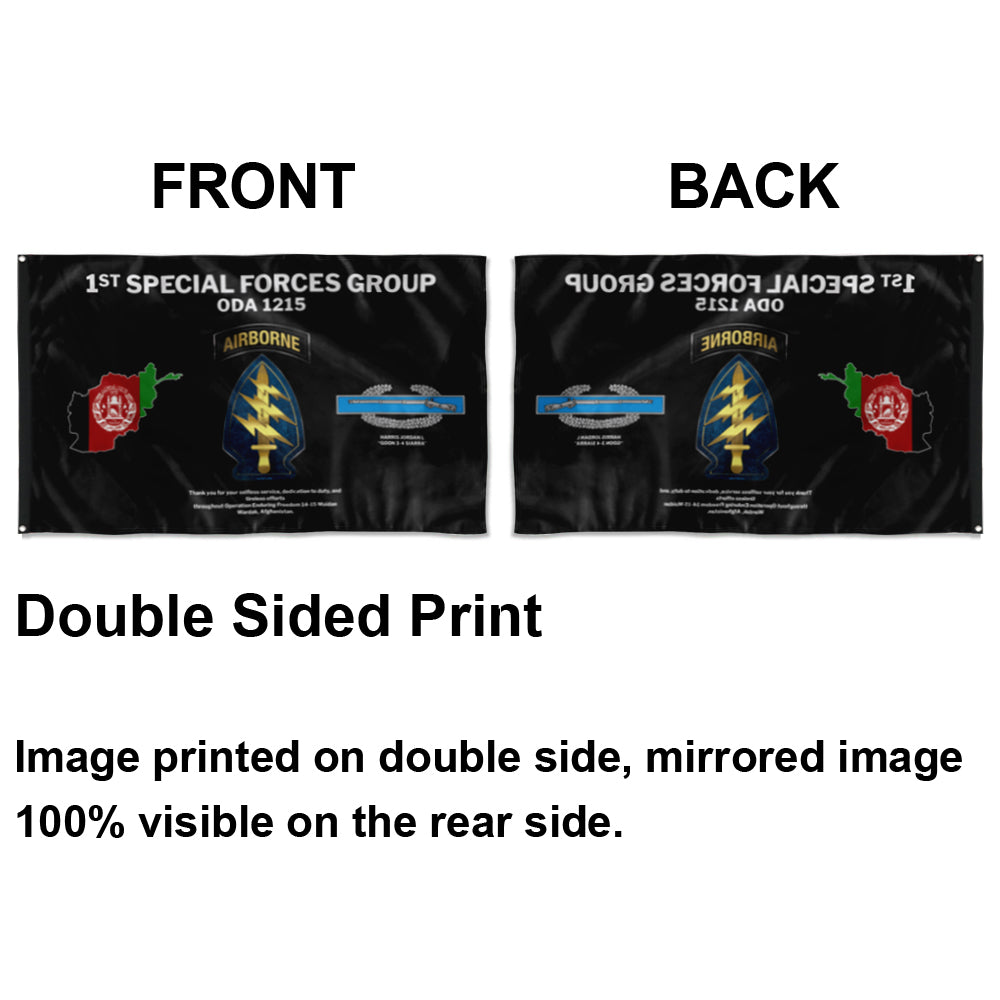 Fyon 1th SFG ODA 1215 Flag Indoor and outdoor banner