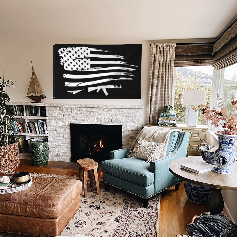 Fyon 2024 DON JR Ivanka AK47 Flag Banner