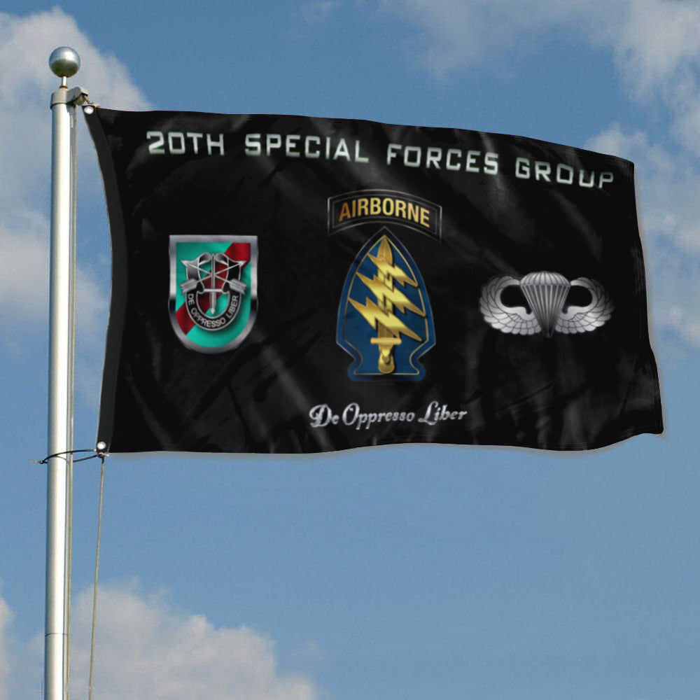 Fyon 20th SFG Airborne Flag Indoor and outdoor banner