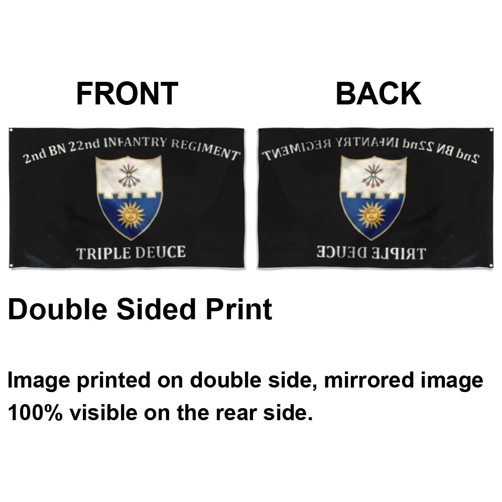 Fyon 22nd IN. Custom Guidon Flag Indoor and outdoor banner