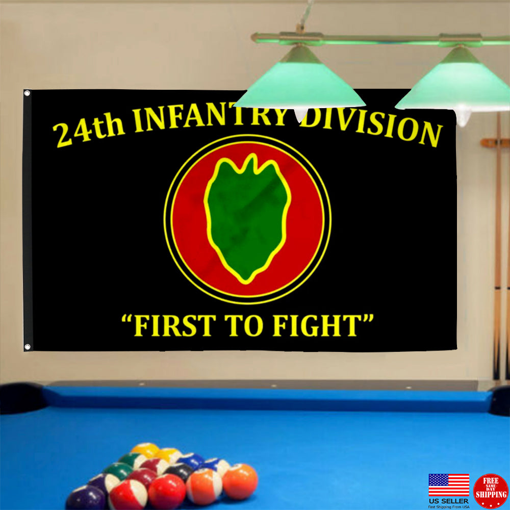 Fyon 24th Infantry Division Flag Indoor and outdoor banner