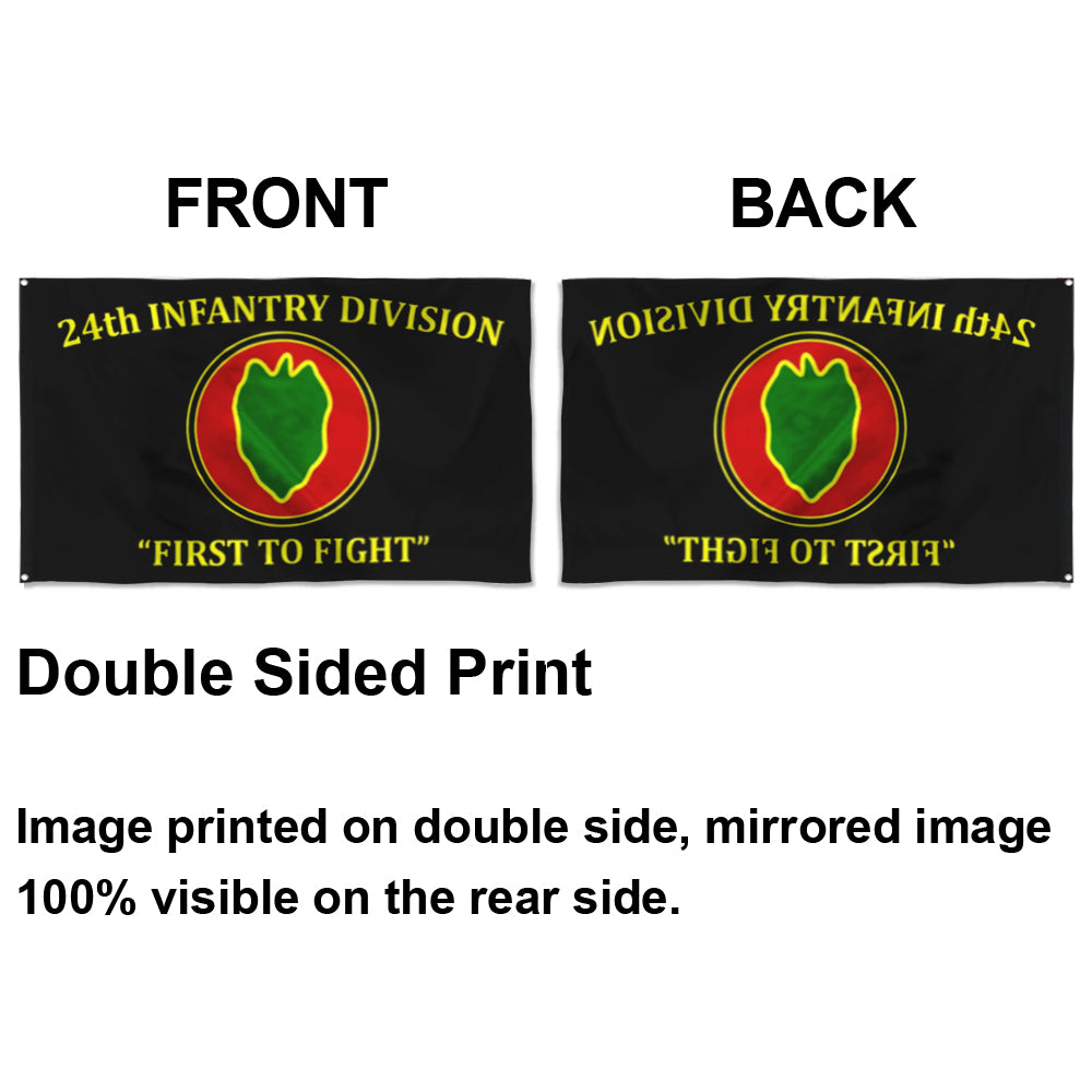Fyon 24th Infantry Division Flag Indoor and outdoor banner