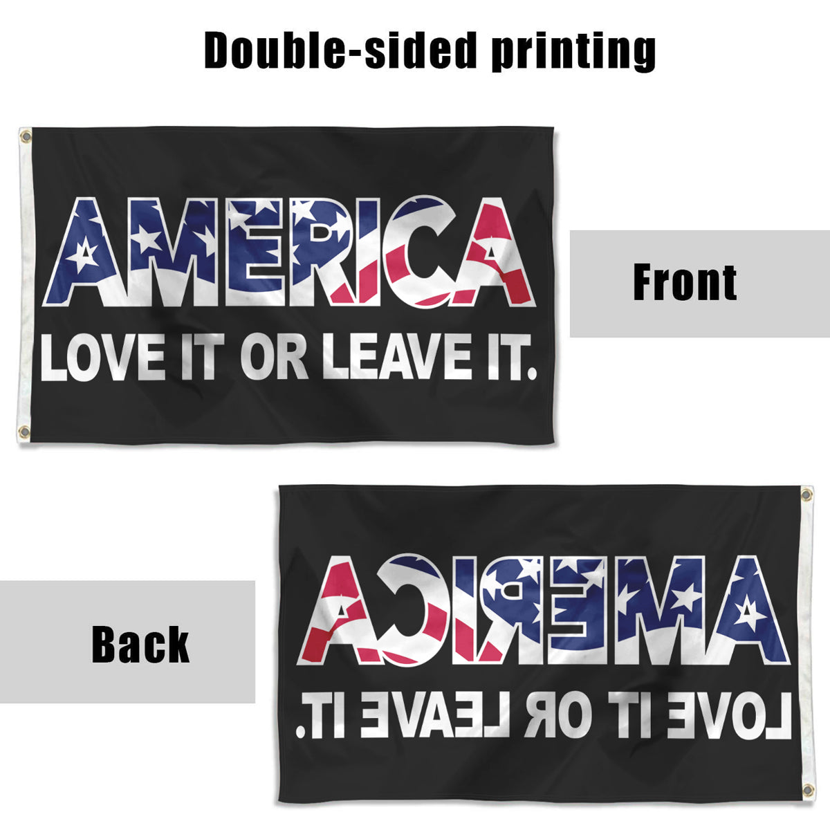 Fyon America Love it or Leave it flag Indoor and outdoor banner