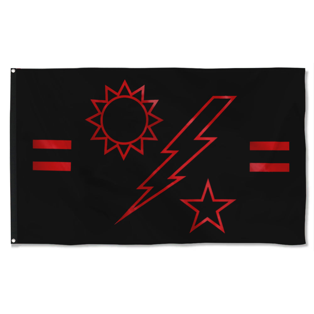 Fyon 2ND Ranger Battalion Ticked Flag Indoor and outdoor banner