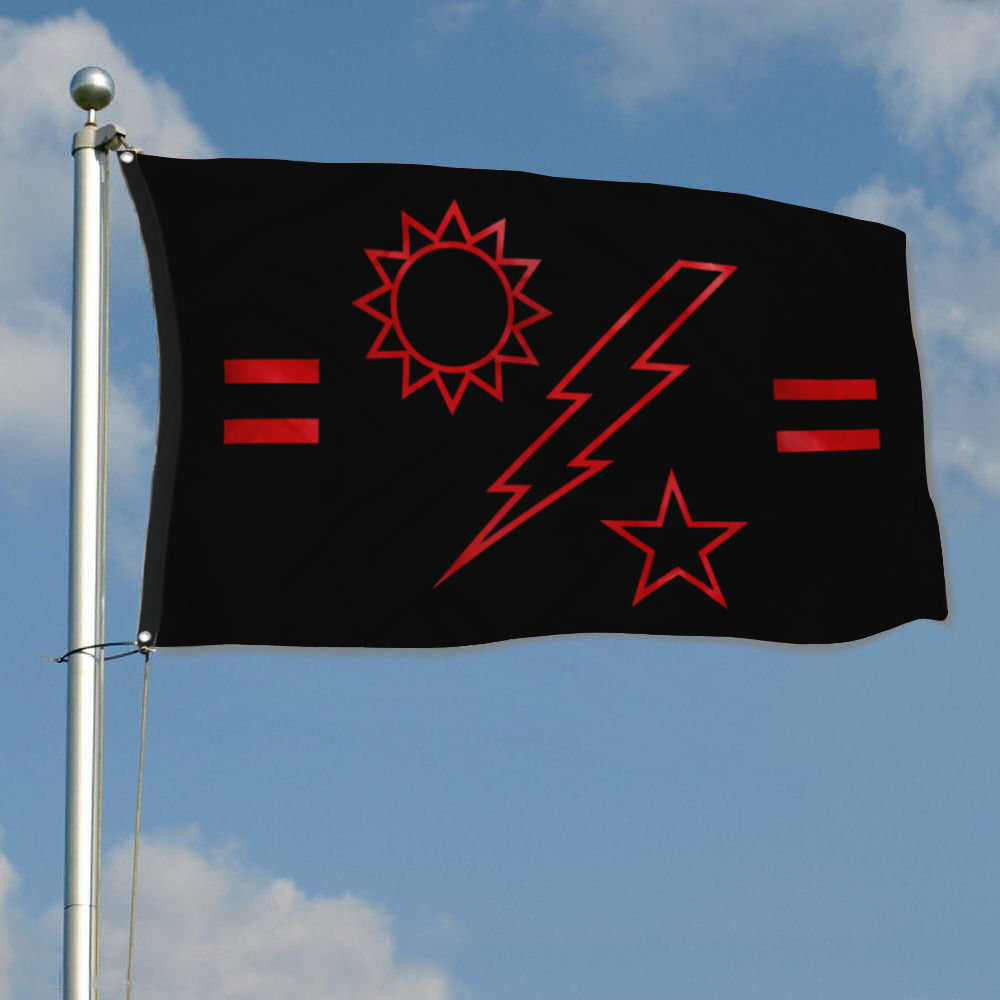 Fyon 2ND Ranger Battalion Ticked Flag Indoor and outdoor banner