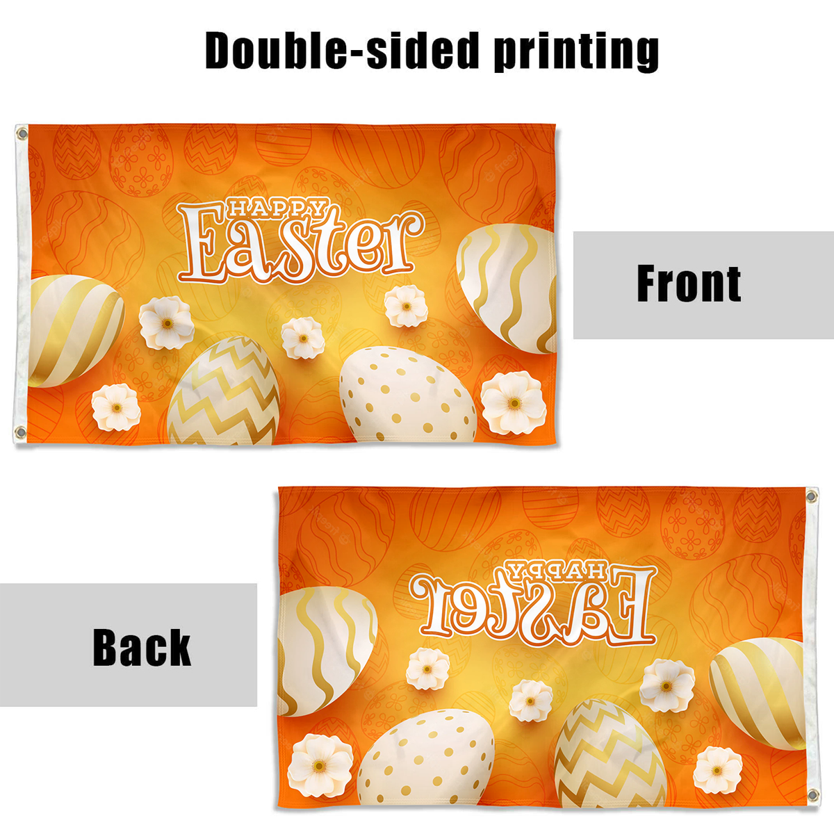 Fyon Happy Easter flag Indoor and outdoor banner 2231414