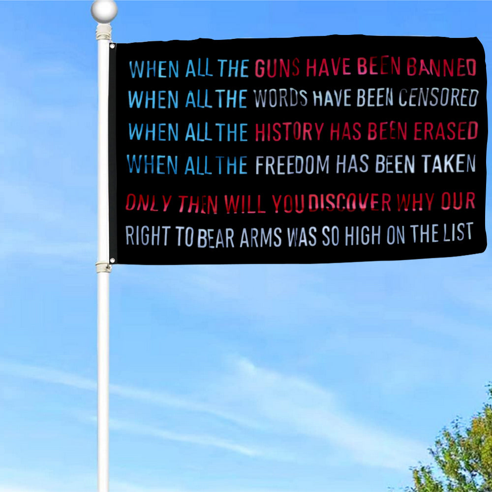 Fyon 2nd Amendment Rights Freedom Flag Indoor and Outdoor Banner