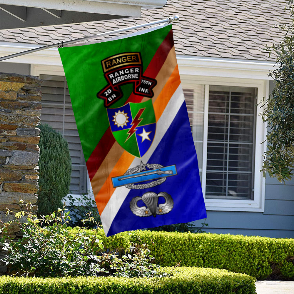 Fyon 2nd Ranger Battalion old Scroll Flag Indoor and outdoor banner