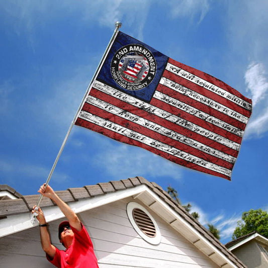 Fyon 2nd Second Amendment 1791 Vintage American Flag Banner