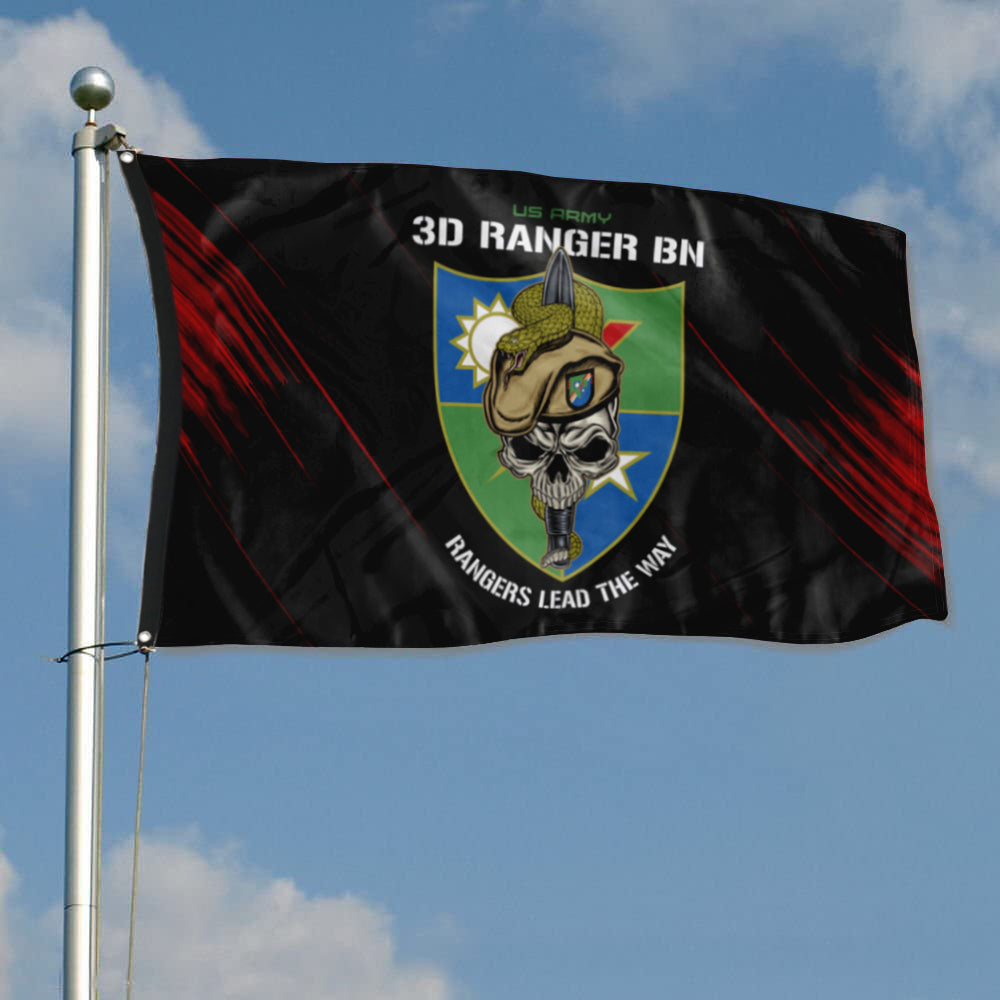 Fyon 3RD Ranger Battalion Snake Eaters Flag Indoor and outdoor banner