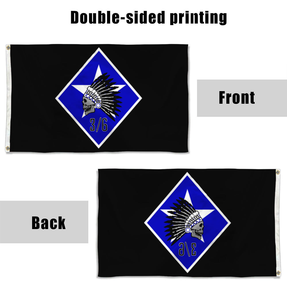 Fyon 3rd Battalion 6th Marines Flag Banner