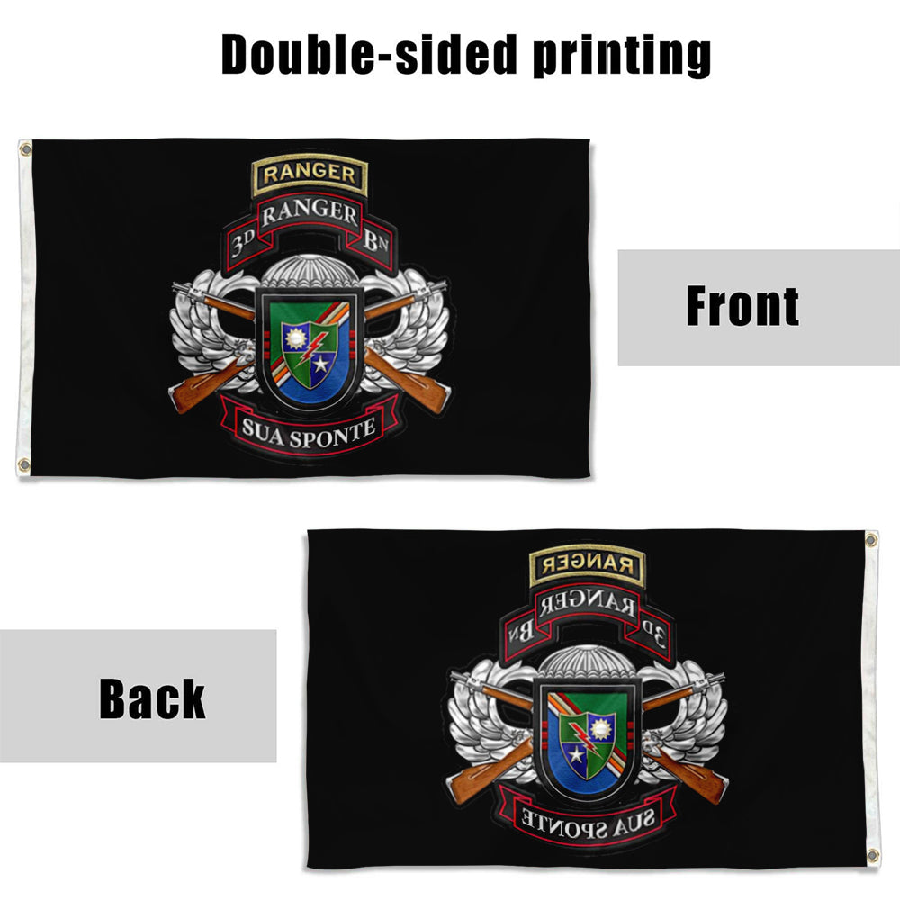Fyon 3rd Ranger Battalion Combo Flag Banner