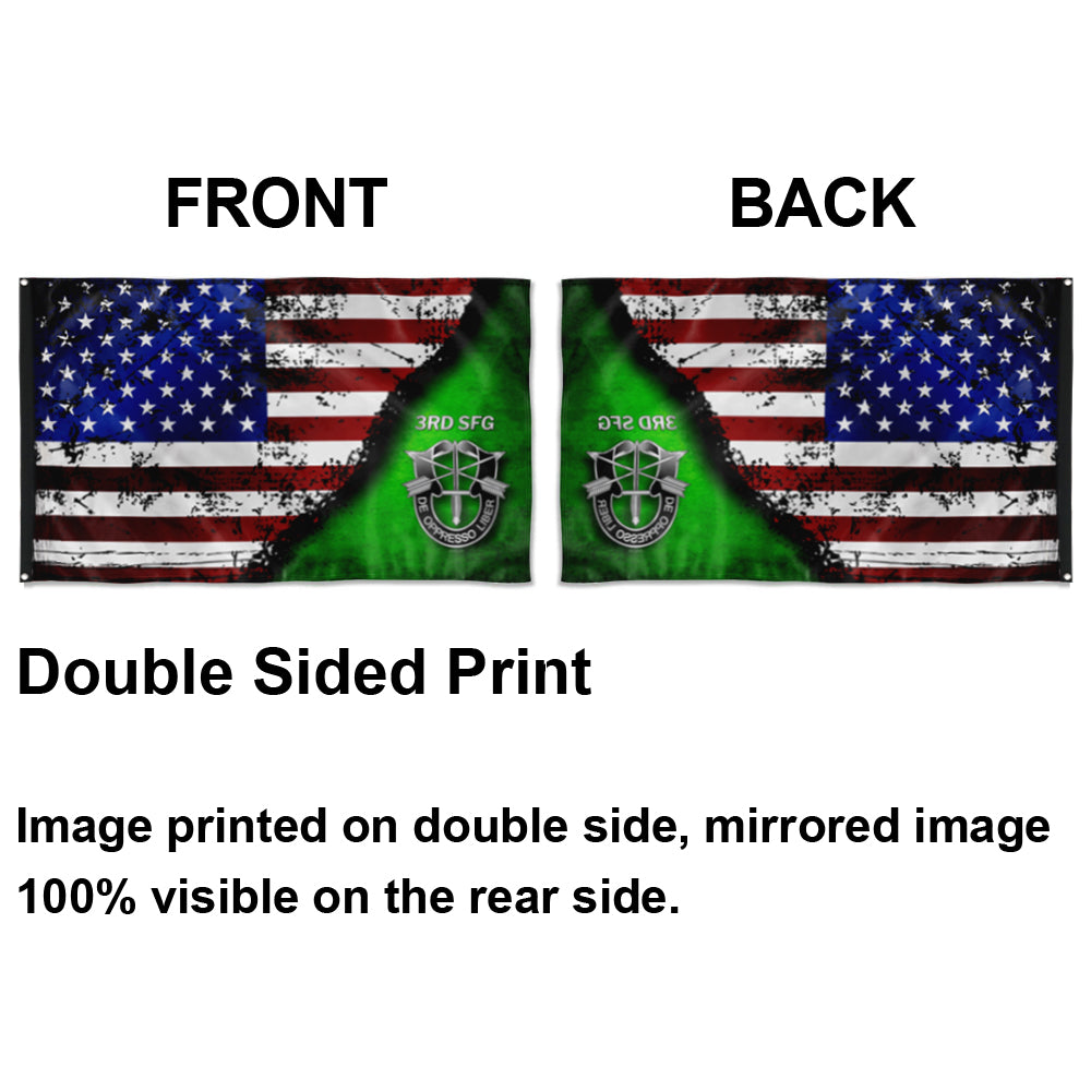 Fyon 3rd SFG De Oppersso Liber Star & Stripes Flag Indoor and outdoor banner