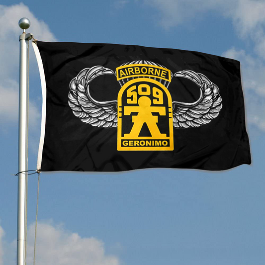 Fyon 509th Geronimo Airborne W Master Wings Flag Indoor and outdoor banner 40704