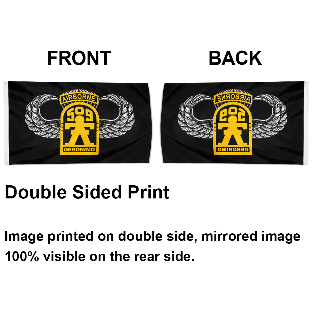 Fyon 509th Geronimo Airborne W Master Wings Flag Indoor and outdoor banner 40704