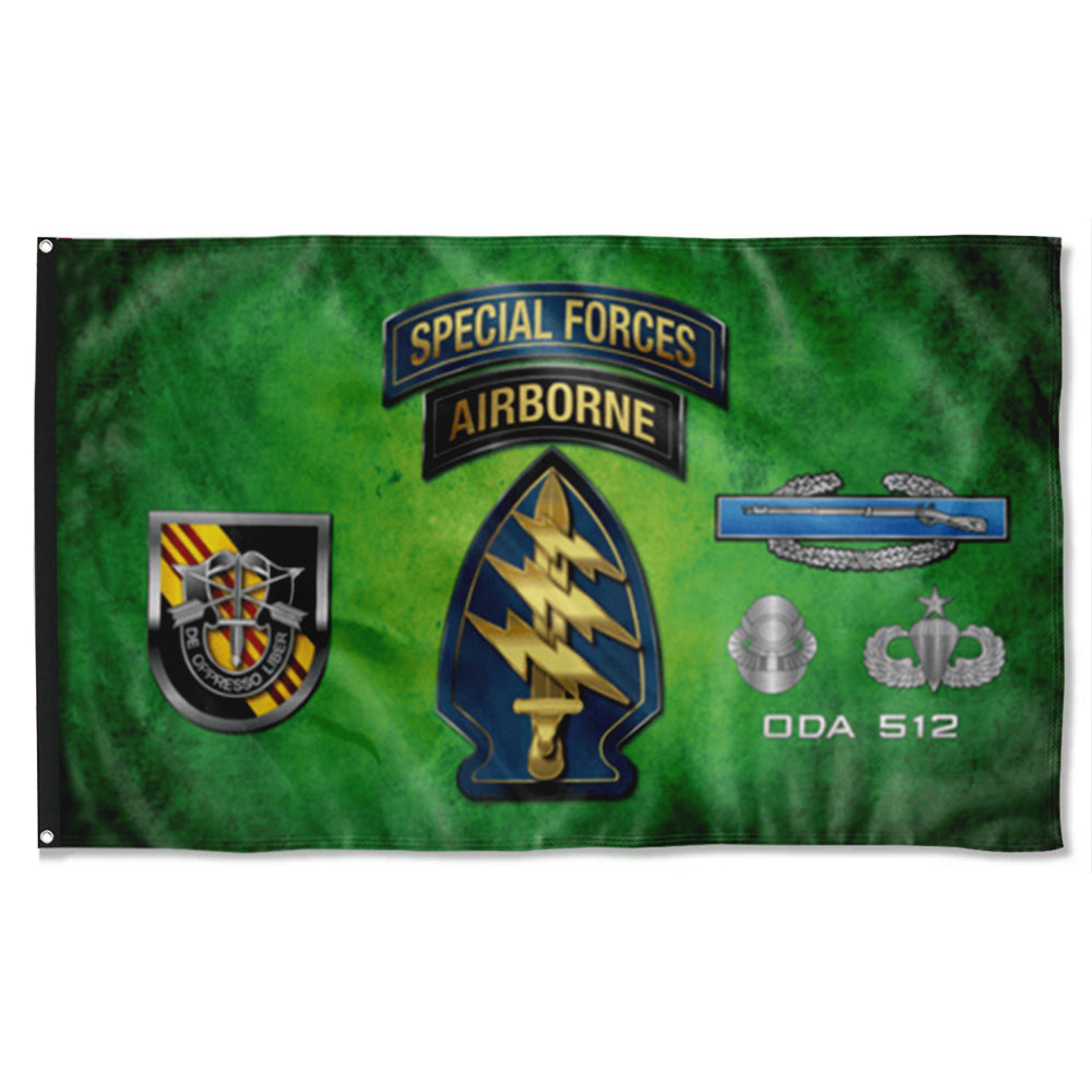 Fyon 5th SFG ODA 512 Flag Indoor and outdoor banner