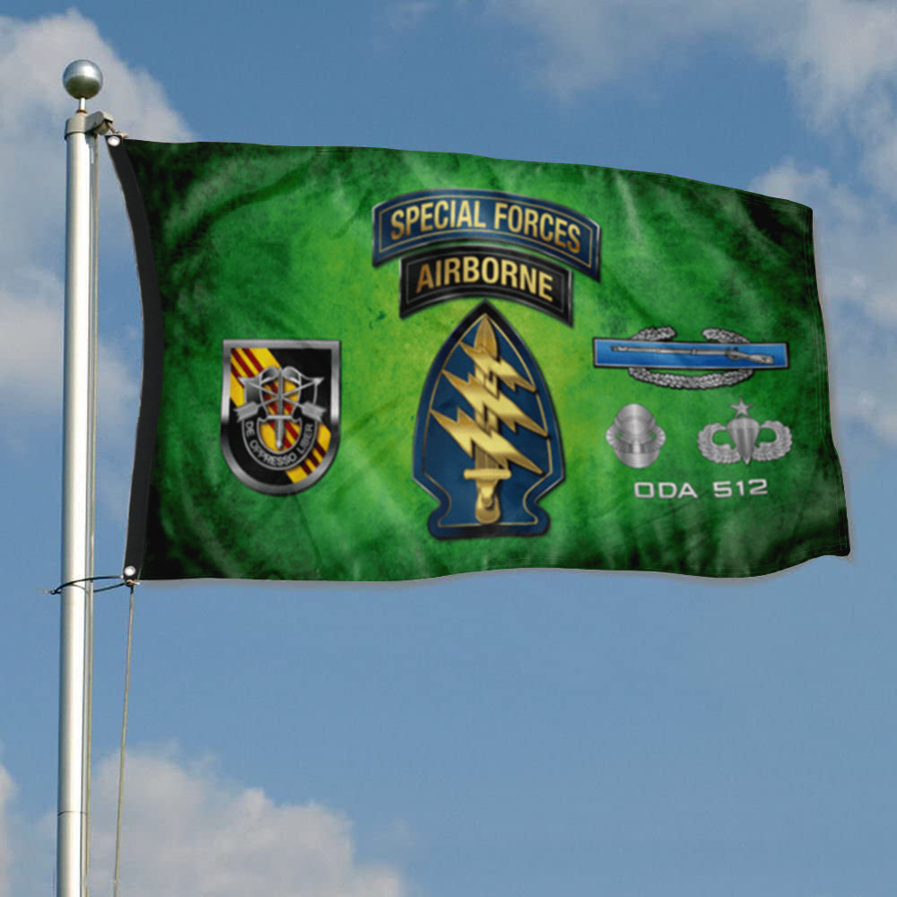 Fyon 5th SFG ODA 512 Flag Indoor and outdoor banner