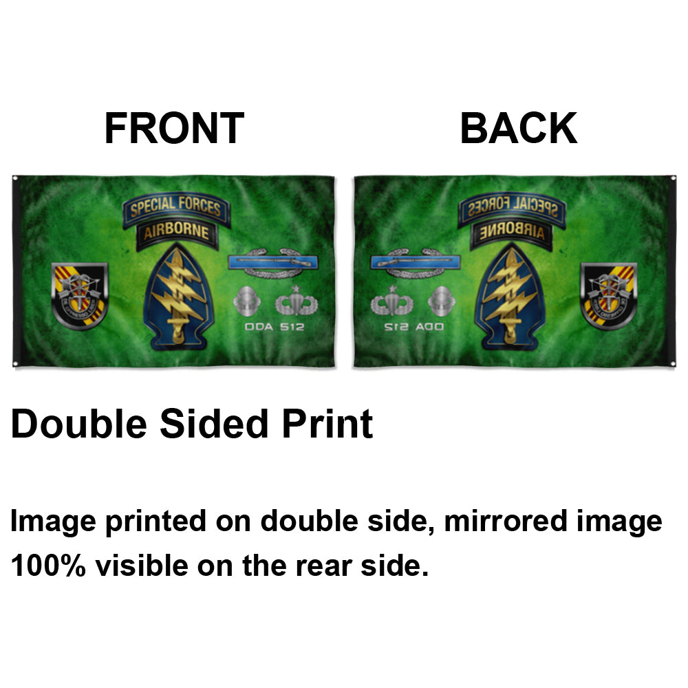 Fyon 5th SFG ODA 512 Flag Indoor and outdoor banner