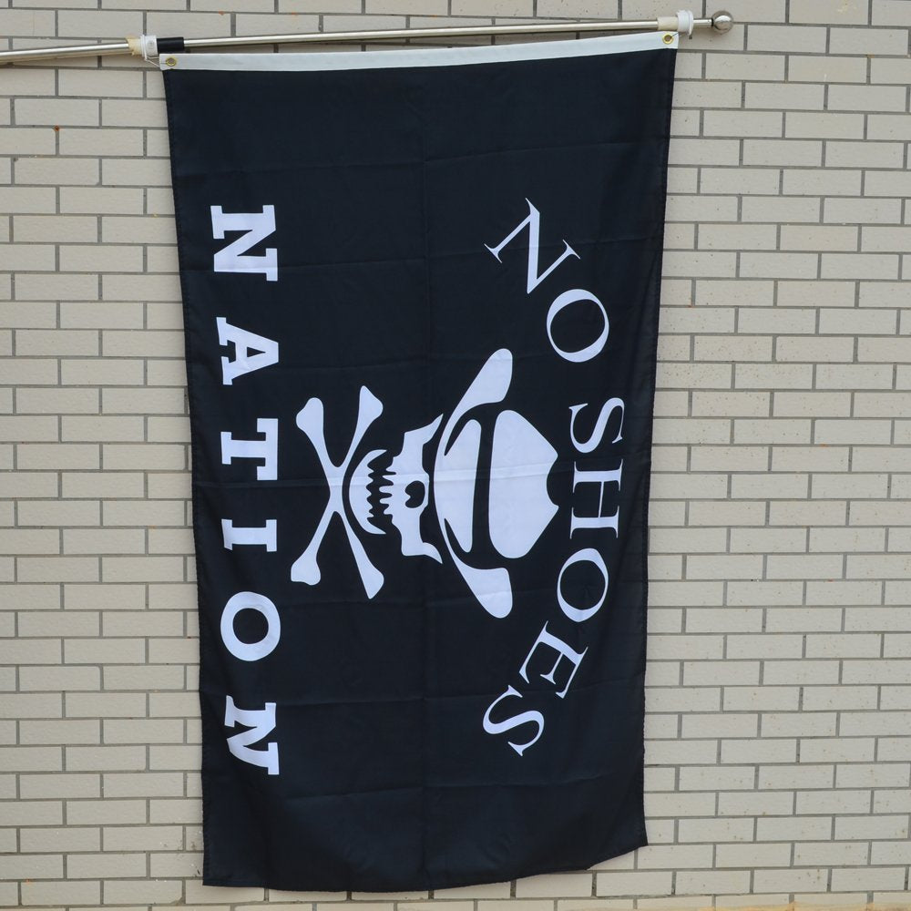 Fyon No Shoes Nation Flag Banner Black