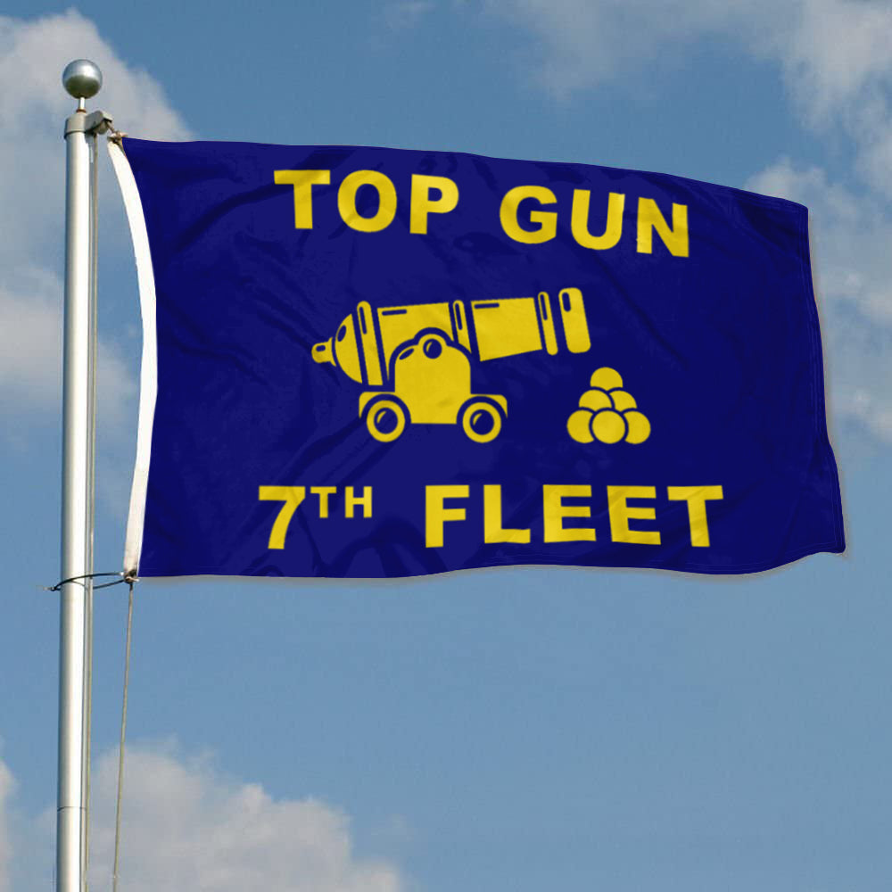 Fyon 7th Fleet Top Gun Flag Indoor and outdoor banner