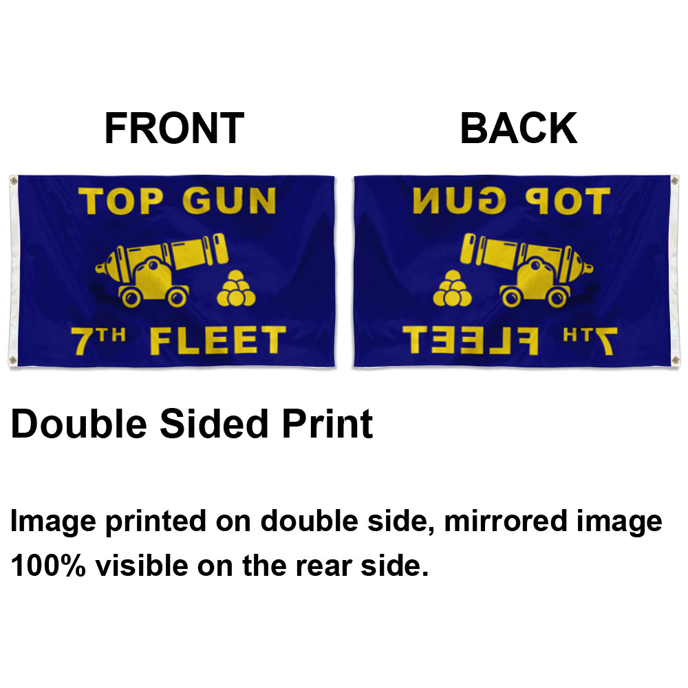 Fyon 7th Fleet Top Gun Flag Indoor and outdoor banner