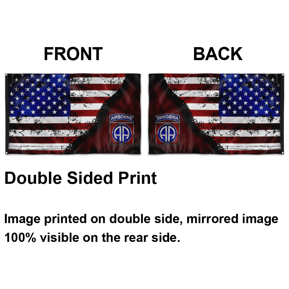 Fyon 82ND Airborne Division Stars And Stripes Flag Indoor and outdoor banner