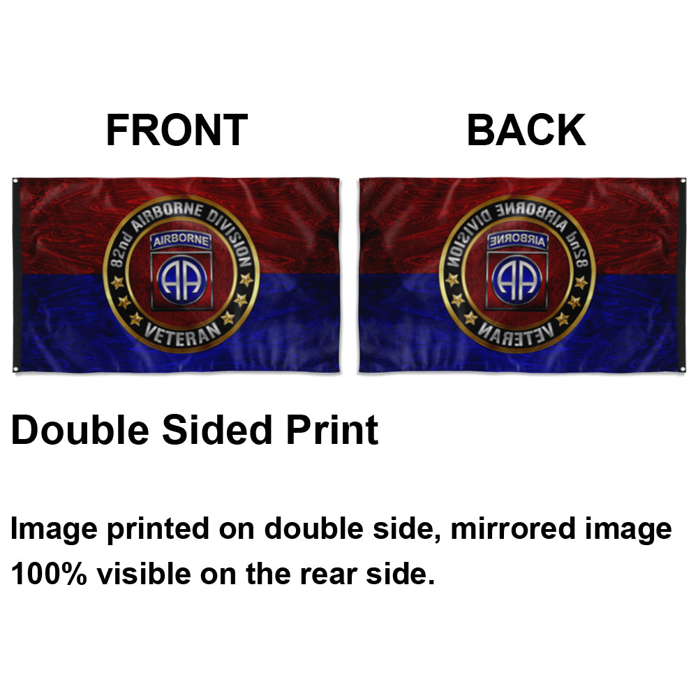 Fyon 82ND Airborne Division Veterans Flag Indoor and outdoor banner