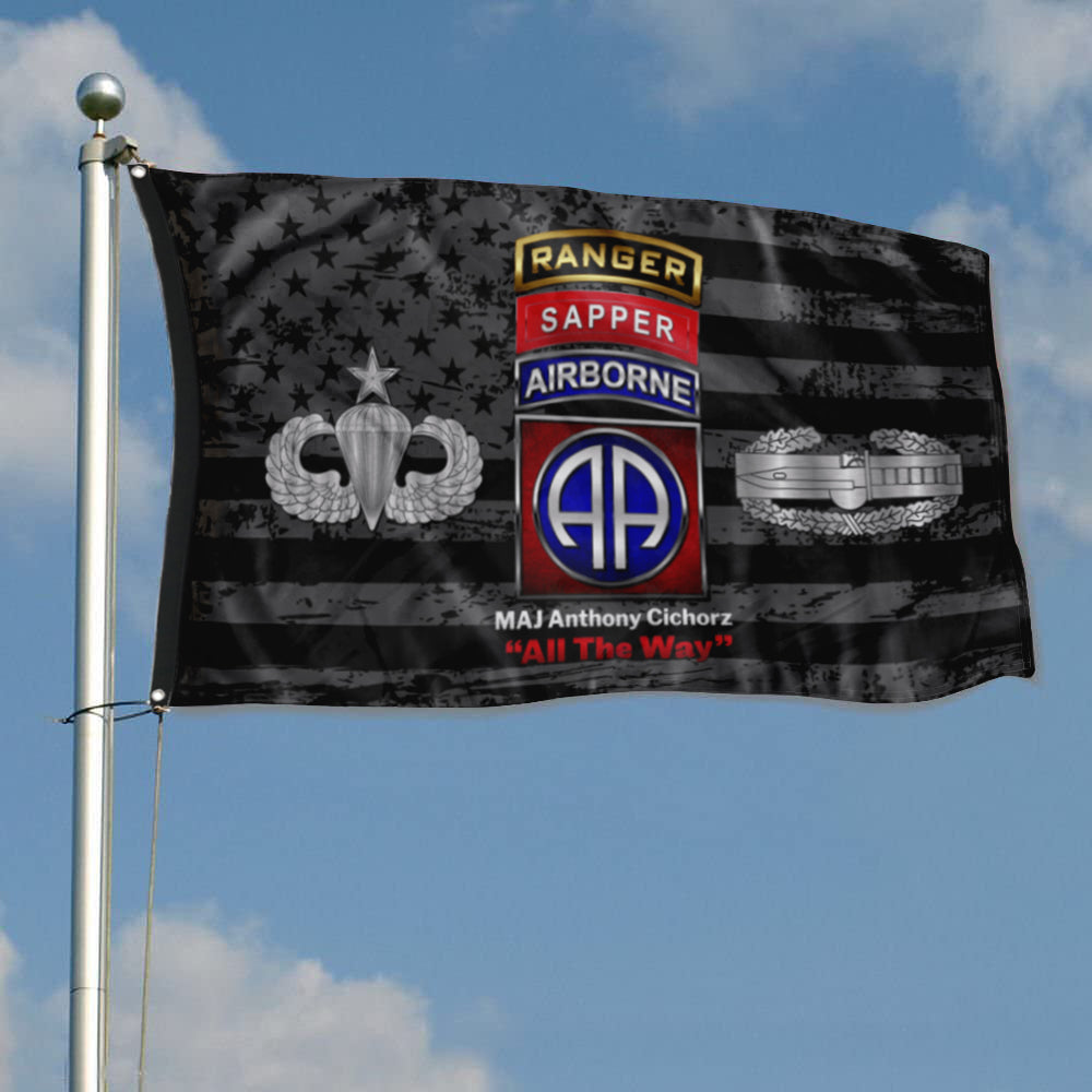 Fyon 82nd ABN DIV Subdued Flag Indoor and outdoor banner