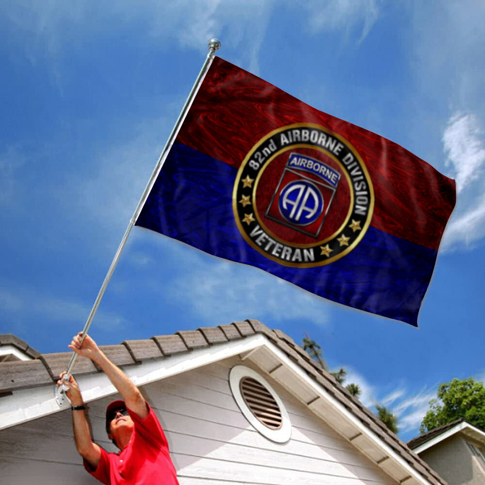 Fyon 82nd Airborne Division Veterans Flag Indoor and outdoor banner