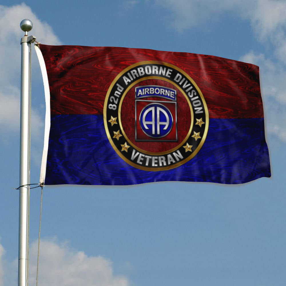 Fyon 82nd Airborne Division Veterans Flag Indoor and outdoor banner
