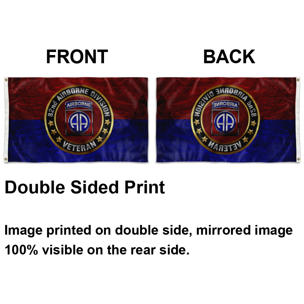 Fyon 82nd Airborne Division Veterans Flag Indoor and outdoor banner