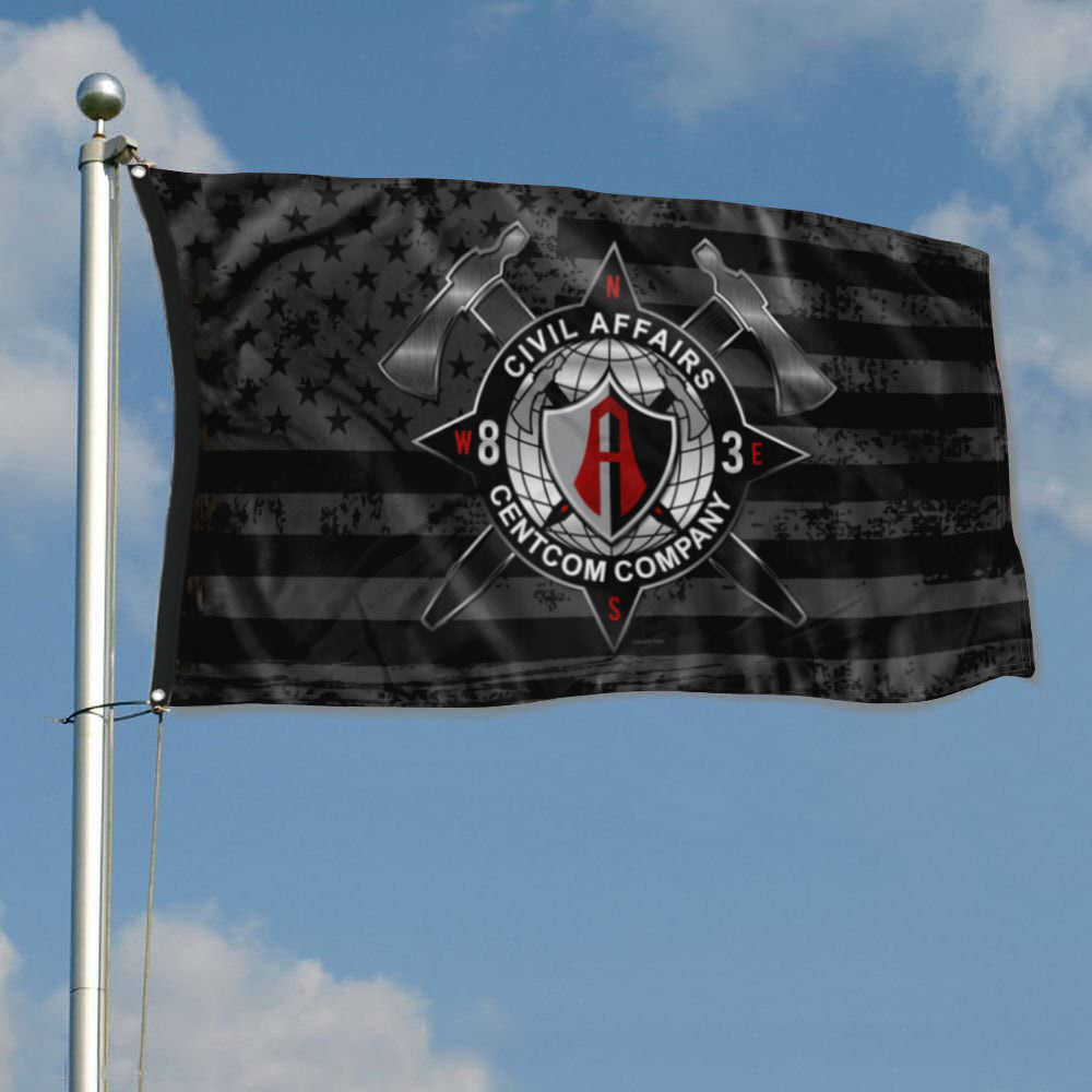 Fyon 83rd Centcom Company US Subdued Star & Stripes Flag Indoor and outdoor banner